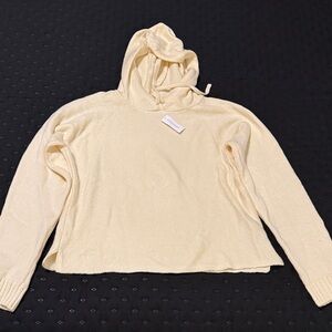 Banana Republic Cream Hooded Sweater